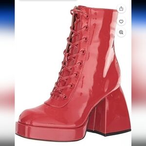 Circus by Sam Edelman Red Lace-Up Boots